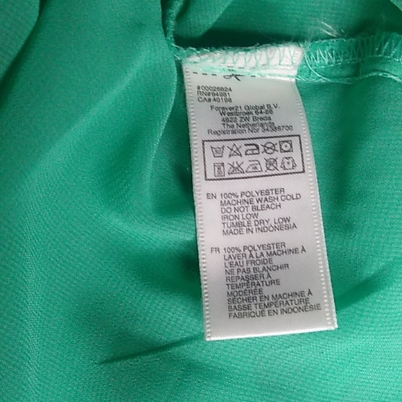 XAI, SHEER BOTTON DOWN, COLOR: GREEN, SIZE: M - Picture 3 of 7